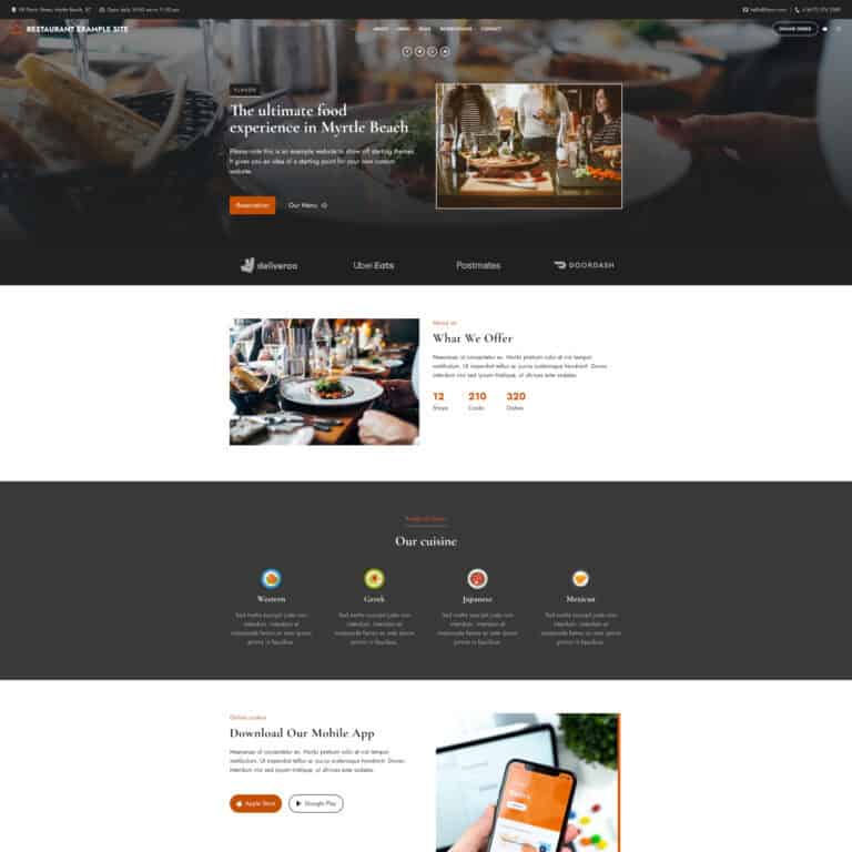 Restaurant Example